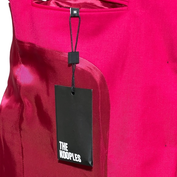 The Kooples Red Wool Two Button Women’s Blazer Size FR36 US Small 4 - Picture 8 of 12